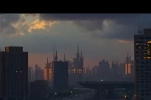 悬疑剧《归零计划》中救援队在峡谷口架起信号天线的画面