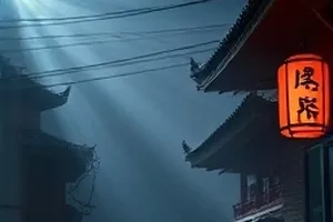 剧情片《六月的雨停了》中雨后的城市天桥与积水倒影